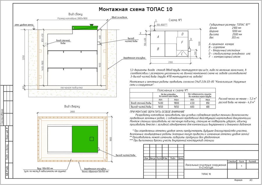 монтажная схема топаc-10