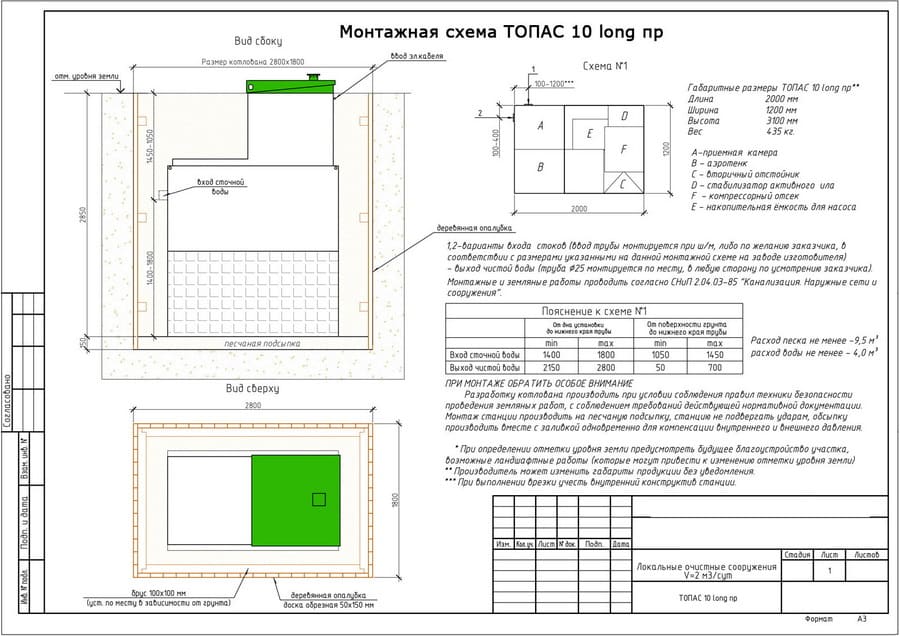 монтажная схема топаc-10 long pr