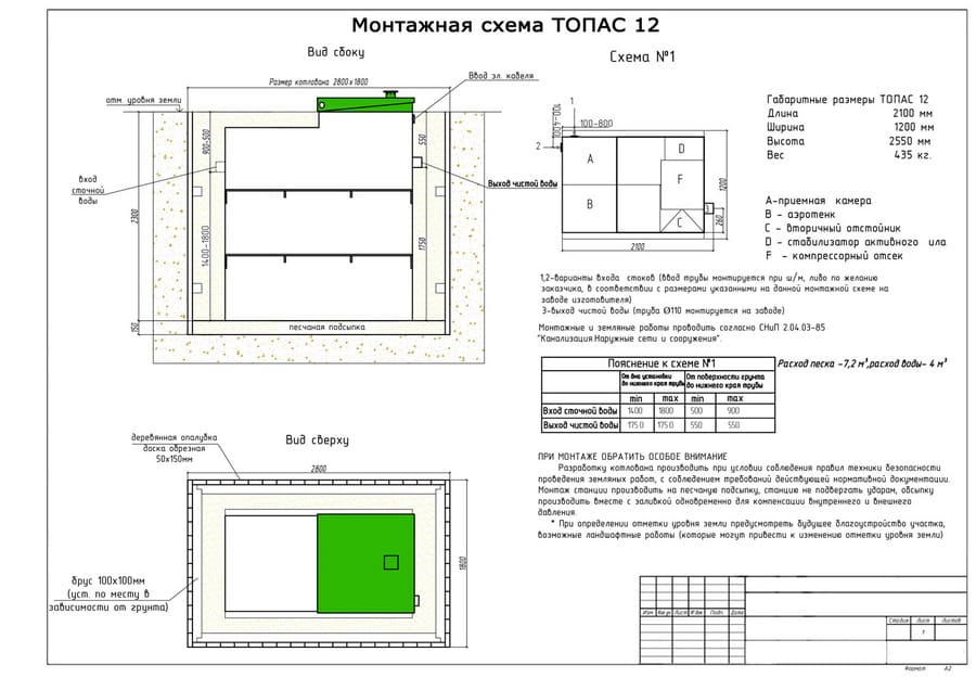 монтажная схема топаc-12