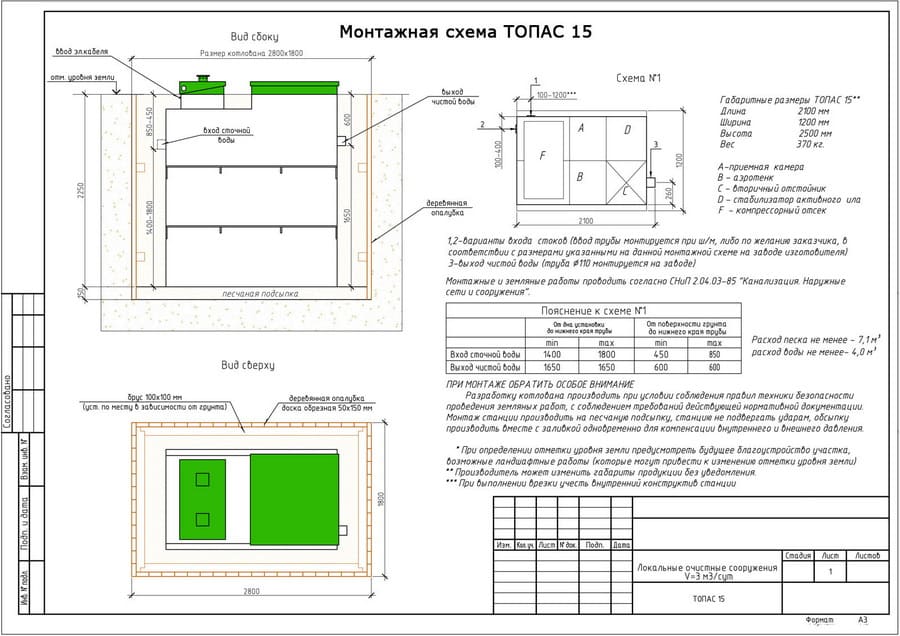 монтажная схема топаc-15