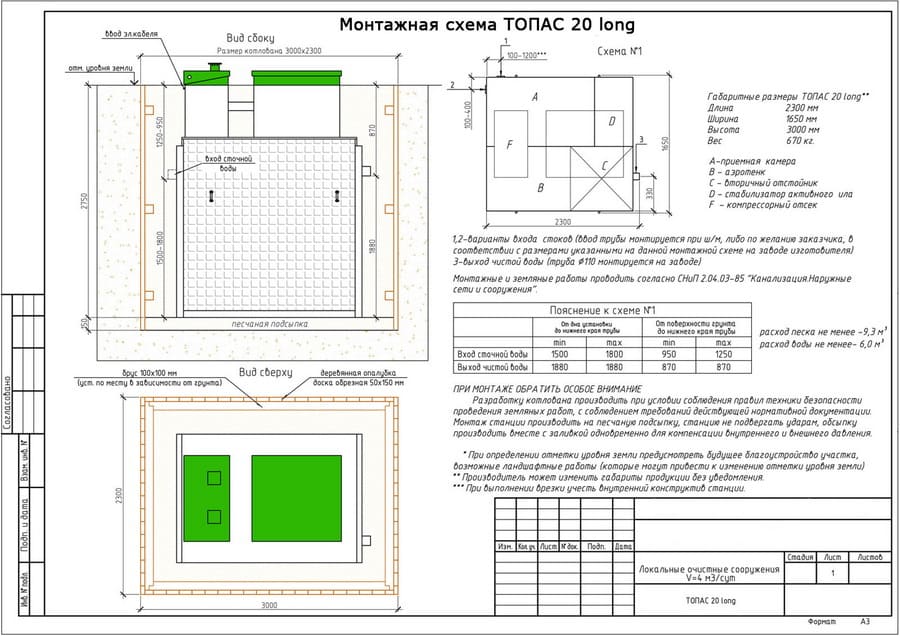 монтажная схема топаc-20 long