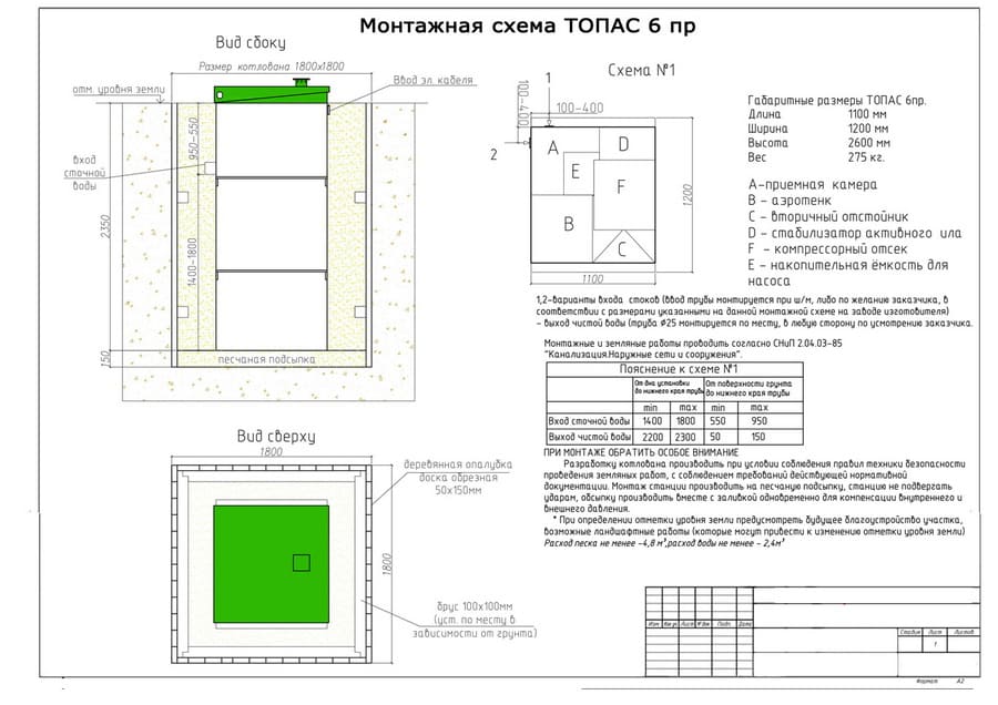 монтажная схема топаc-6 ПР