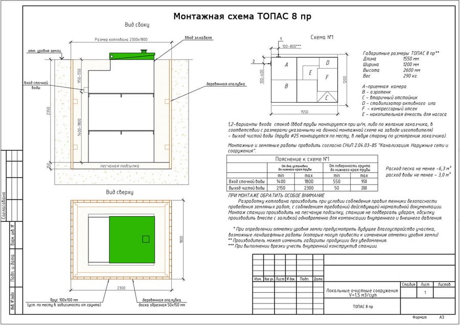 монтажная схема топаc-8 ПР